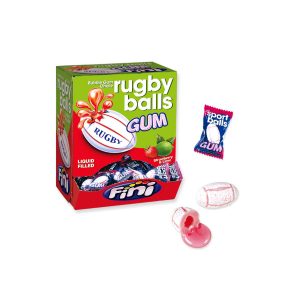 FINI BOOOM RUGBY BALLS BUBBLE GUM