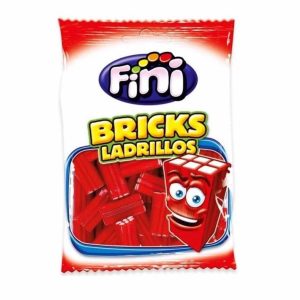 FINI BRICKS LADRILLOS MORANGO BRILHO 90g x 12 SAQUETAS