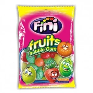 FINI FRUITS BUBBLE GUM 90g x 12 SAQUETAS