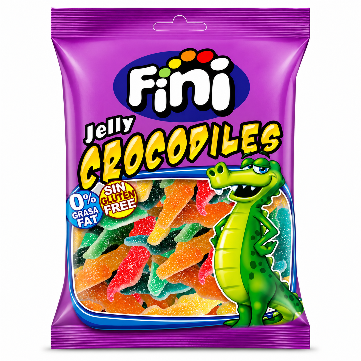 FINI JELLY CROCODILES 90g x 12 SAQUETAS