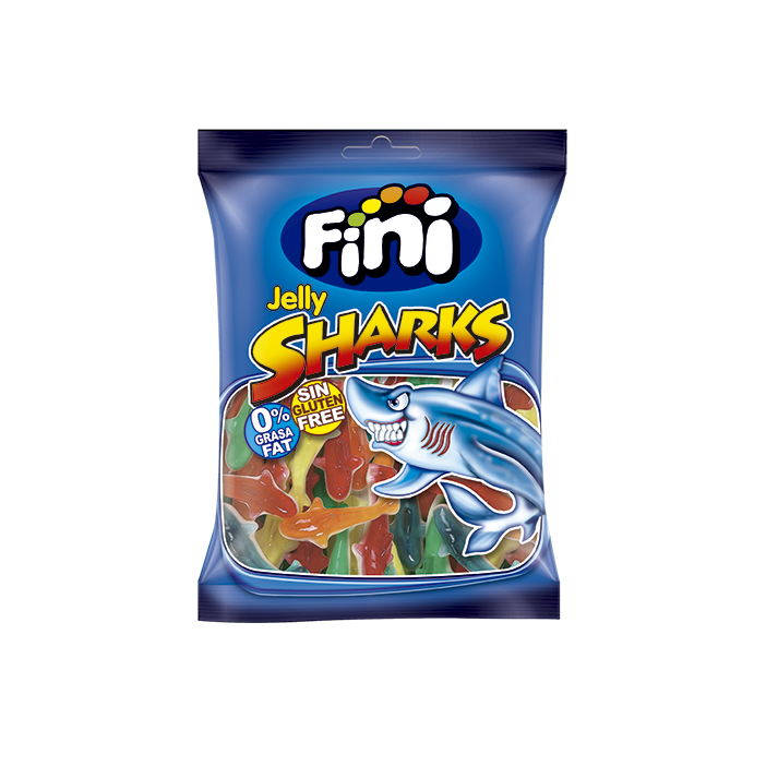FINI JELLY SHARKS 90gx 12 SAQUETAS