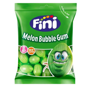 FINI MELON BUBBLE GUM 90g x 12 SAQUETAS