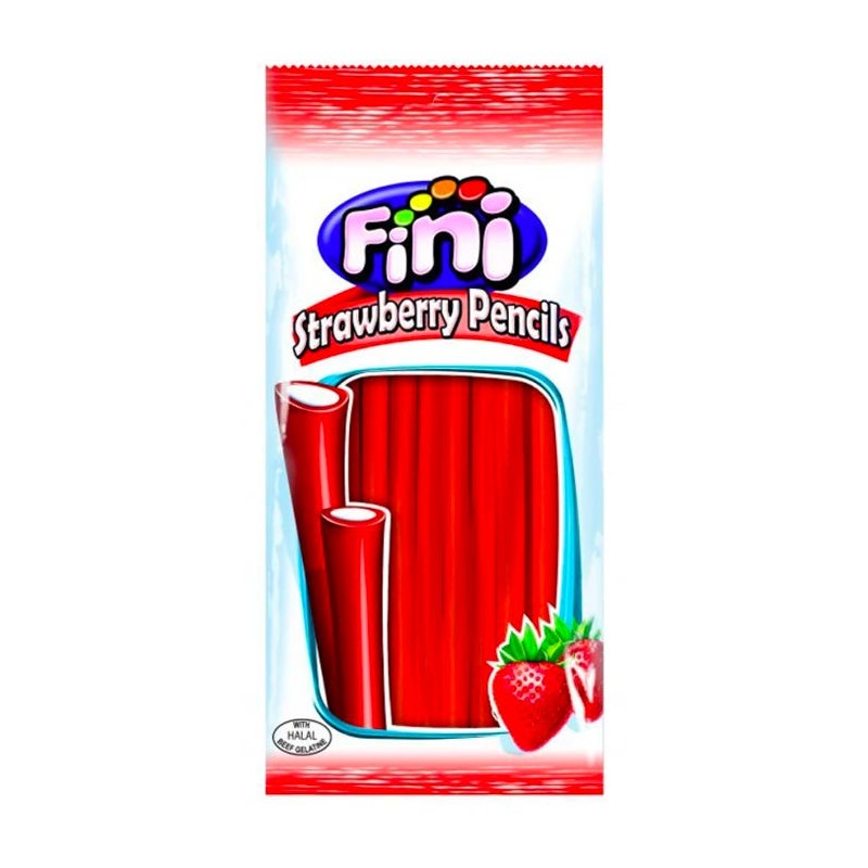 FINI STRAWBERRY PENCILS 90g x 12 SAQUETAS