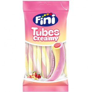FINI TUBES MORANGO & BANANA 90g X 12 SAQUETAS