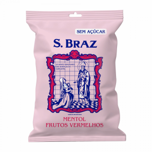 SÃO BRAZ MENTOL FRUTOS VERMELHOS 70g x 15 unidades