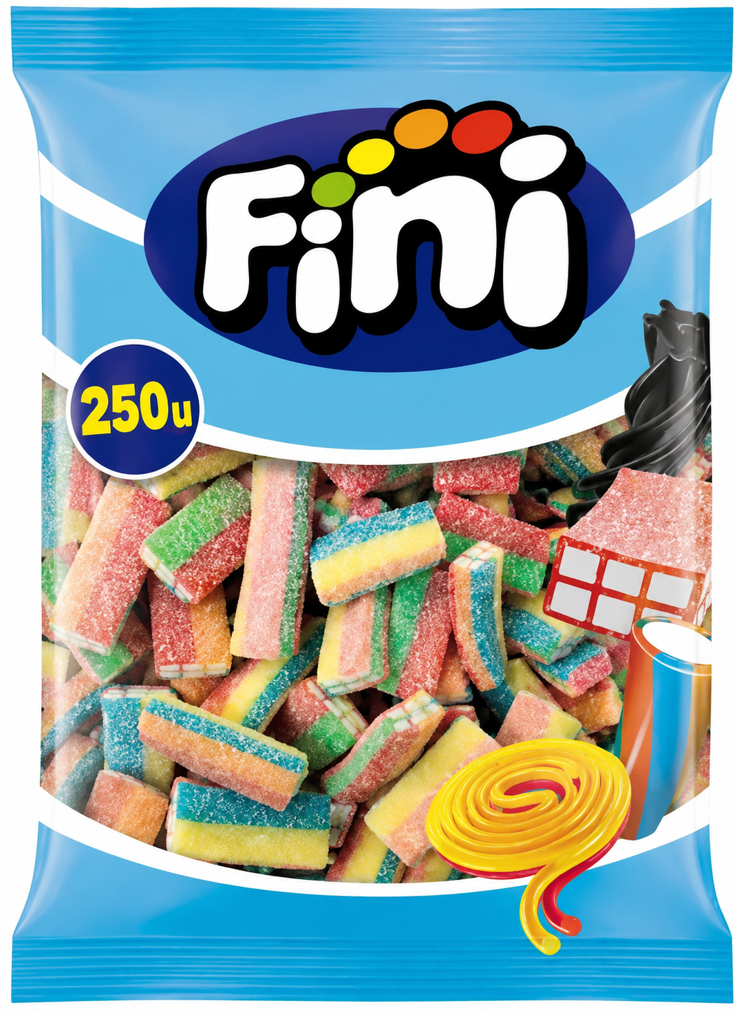 FINI TIJOLOS 6 CORES 250 unidades